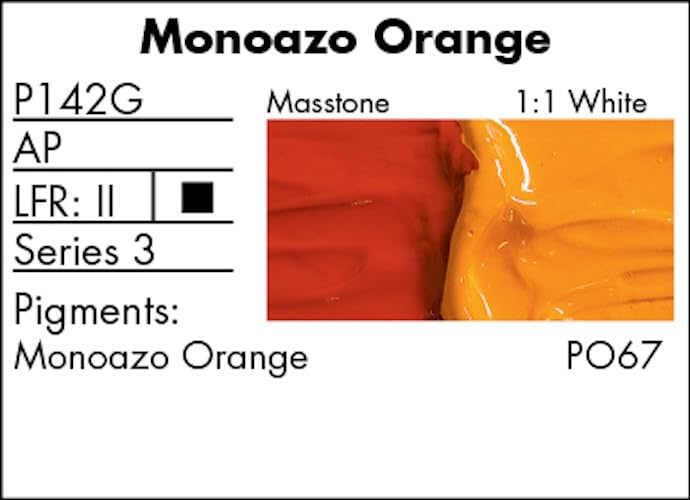 Grumbacher Pre-Tested Oil Paint, 37ml/1.25 Ounce, Monoazo Orange (P142G) - Image 3